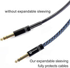100ft - 3/8 inch PET Expandable Braided Sleeving – BlackBlue – Alex Tech - Image 2