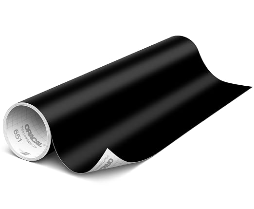 ORACAL 651 Matte Black Vinyl Durable Roll Easy to Weed Permanent Adhesive Craft by Orafol