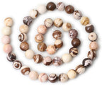 45PCS 8mm Natural Australian Zebra Gemstone Round Loose Beads Crystal Energy - Image 2