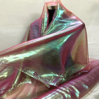 Wine-Red 3.3 Yard Long 59-Inch Wide Iridescent Organza Fabric - Image 2