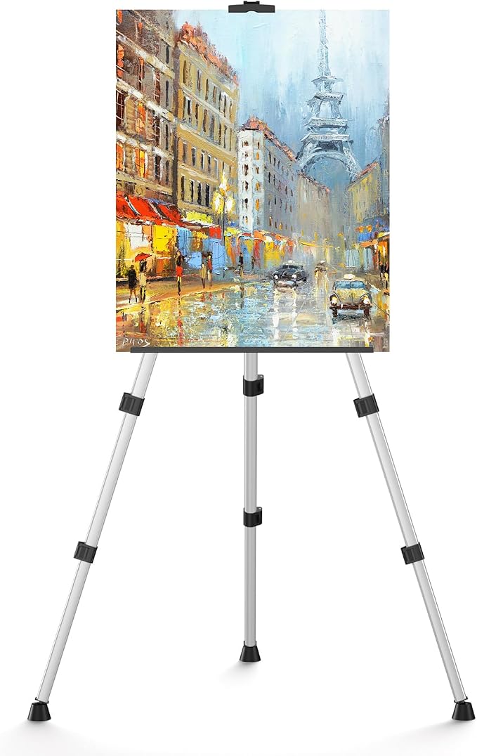 Art Easel Stand for Painting or Sign, Portable Adjustable 66 inches Display - Image 8