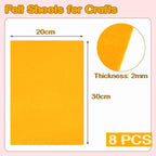 Luomorgo 8 Pcs 8 x 12 Inch Stiff Felt, 2mm Thick, - Image 4