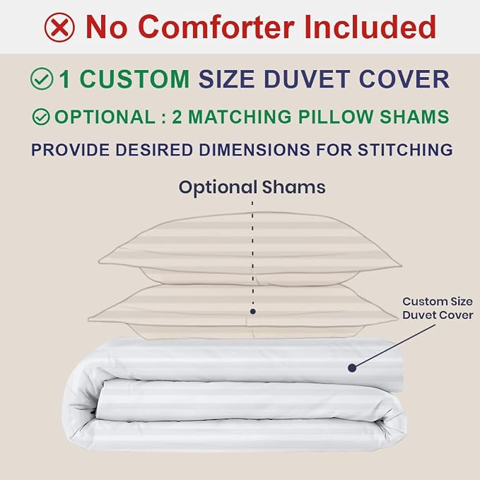 Kotton Culture Custom Duvet Cover -100% Egyptian Cotton 600 Thread Count Soft - Image 2