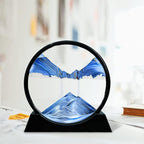Aoderun Moving Sand Art Picture Round Glass 3D Deep Sea Sandscape in Motion - Image 2