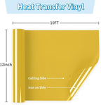 Gold Heat Transfer Vinyl 12" x 10ft Gold Iron On Vinyl - Image 2
