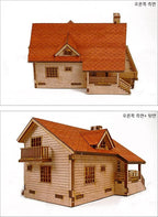 Desktop Wooden Model Kit Garden House A - Image 5