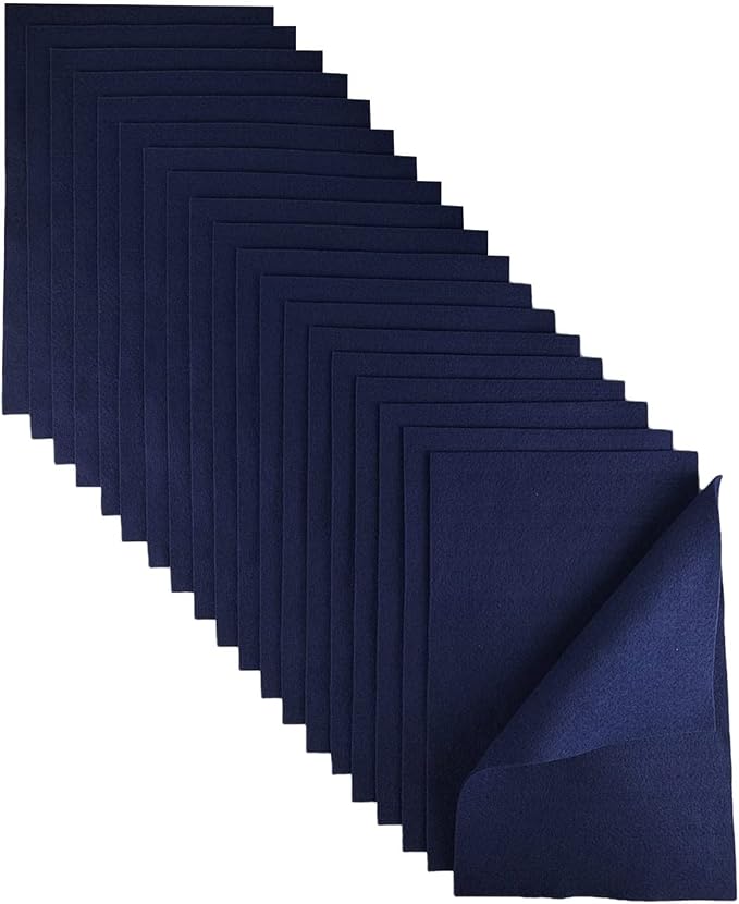 Jtnohx Color Felt, Soft Felt Sheets, 1.4mm Thick 8"x12" Handicraft Felt Fabrics - Image 2