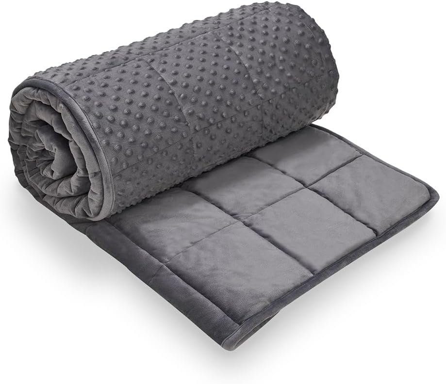 TONGDADA Minky Weighted Blanket | 40''x60'', 7lbs | Cozy and Soft Minky - Image 4