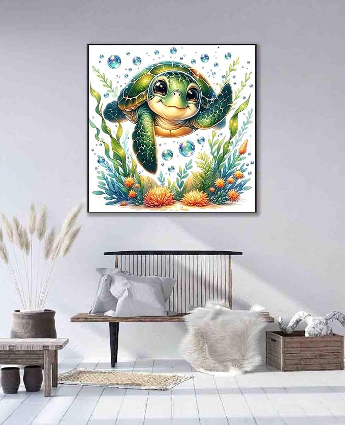 Sea Turtle Cross Stitch Kits for Adults Beginner, Counted Cross Stitch Kits - Image 4
