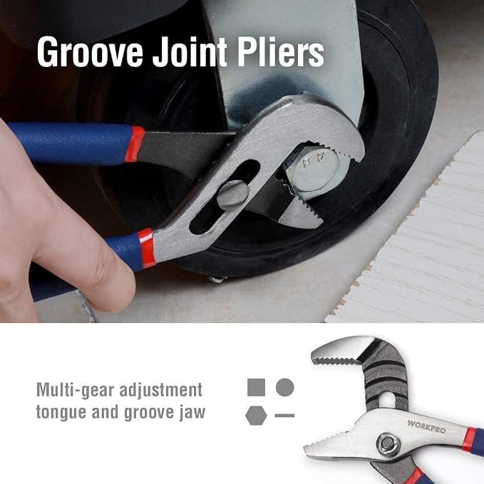 WORKPRO Large Pliers & Wrench Set 6-Piece - Image 5