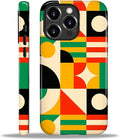 ZHEGAILIAN Case for iPhone 16 Pro Max, Geometric Colors Durable Shockproof by Home