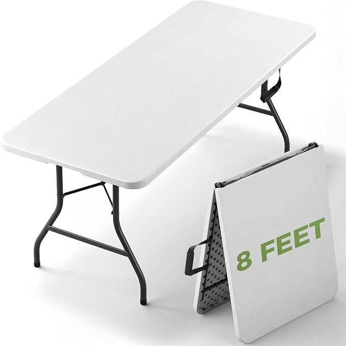 Folding Table, 8 FT Foldable Plastic Table by FoldingFurniture