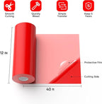 Red Permanent Vinyl for Cricut Cutting Machine, Waterproof, Durable Red Vinyl - Image 3