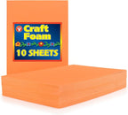 Hygloss Products Sheets for Crafts Colorful Foam for DIY Arts & Craft, 10 Piece by HyglossProductsInc