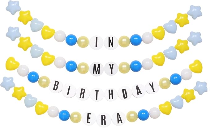 87 Pcs Friendship Lei Bracelet Birthday Banner Kit Necklace Garland - Image 8