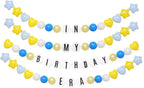 87 Pcs Friendship Lei Bracelet Birthday Banner Kit Necklace Garland - Image 8