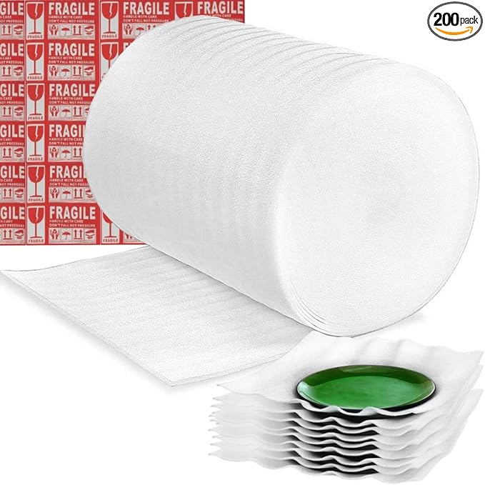 Moving Supplies, Foam Wrap Roll 16" Wide x 80' Length | by Parts3A