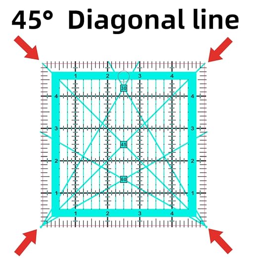 Quilting Rulers, 3 Square Quilting Ruler - Image 3