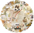 50Pcs Retro Newspaper Clippings PET Stickers - Image 6