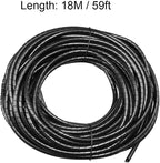 uxcell 4mm Flexible Spiral Cable Wrap Wire Cord Wraps Manage Cord 18M Length - Image 4