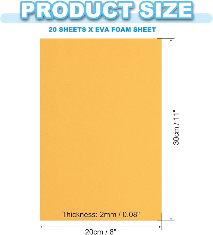 PATIKIL 20 Pack EVA Foam Sheets - Image 2
