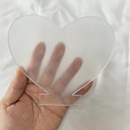 （Pack of 12） Senbota Heart Acrylic Sheets, Cast 5.9" x 5.5" x4mm Thickness | - Image 4