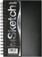 UCREATE Poly Cover Sketch Book, Heavyweight, 70 lb., Side Spiral Bound - Image 2