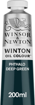 Winsor & Newton Winton Oil Color, 200ml Tube, Phthalo Deep Green by WinsorNewton