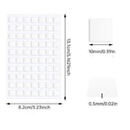 JANYUN 560 Pcs Sticky Dots Square Putty Clear Mounting Tape - Image 2