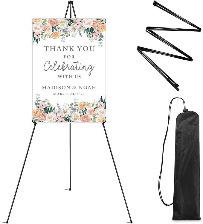 RRFTOK 63 Inch Easel Stand for Sign, Poster Stand and Wedding Sign | by RRFTOK
