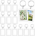 REDANHA 12pcs Acrylic Photo Frame Keychain Holder 2 x 3 In Picture Insert Blank by REDANHA