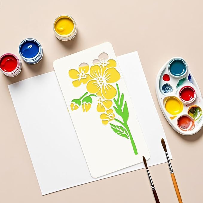 18 Sheet Reusable Flower Stencils - Image 4