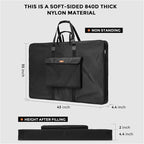 Nicpro Large Art Portfolio Bag 35 x 43 Inches Waterproof Nylon Artist Storage - Image 2