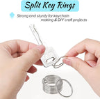 Paxcoo 100 Pack Keyrings, Split Key Rings Bulk - Image 4