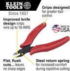 Klein Tools D275-5 Diagonal Flush Cutters, Made in USA, Micro Wire and Compact - Image 2