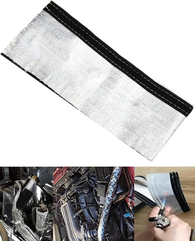 Automotive Heat Shield Sleeve, 3/4" x 3.3 Ft Aluminized Sleeving by Unknown