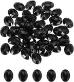 MECCANIXITY 50Pcs Acrylic Oval Gems 13x18 mm Flat Back Artificial Rhinestones by MECCANIXITY