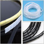 Spiral Cable Wrap - 33 Ft 5/16" Cable Management Sleeve Organizer - Image 3