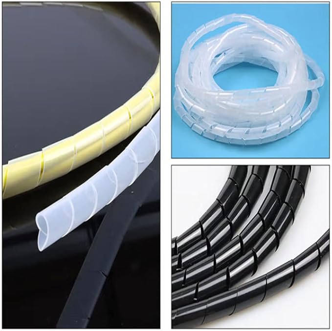 Spiral Cable Wrap - 33 Ft 5/16" Cable Management Sleeve Organizer - Image 3