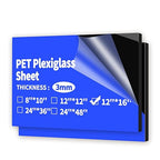 Art3d 1/8" Thick Plexiglass Sheets in Black by Art3d