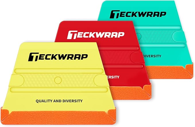 TECKWRAP Felt Squeegee for Vinyl Wrap -Trapezoid Shape | Pro Car Wrap Tool Kit by TECKWRAP