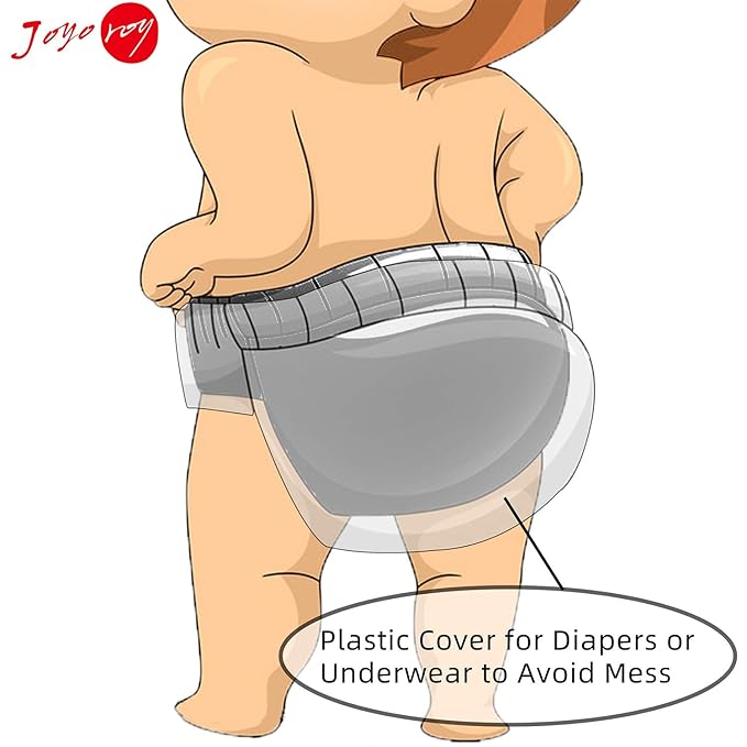 Joyoroy Diaper Covers for Girls Rubber Pants for Toddlers Plastic Diaper Covers 5T Toddler Plastic Training Pants Plastic Underwear Covers for Potty Training Rubber Training Pants for Toddlers