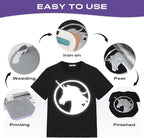 TUMIYA Heat Transfer Vinyl Reflective Light Gray HTV Roll, Reflective HTV Vinyl - Image 4