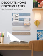 Fluxynara Cork Board Alternative Felt Strip Board 5-Pack 13"x2", Office Pin - Image 4