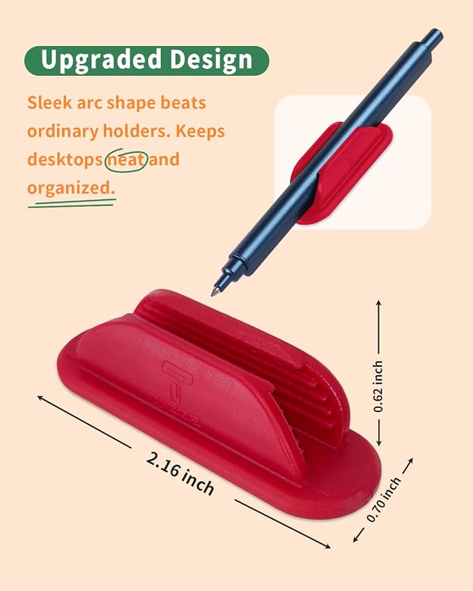 Tiizze Adhesive Pencil Holders for Desk Set of 10 - Image 6
