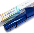 Sheet Metallic Foil Heat Transfer Vinyl Royal Blue 12Inch*6Ft Bundle Chrome HTV by Unknown