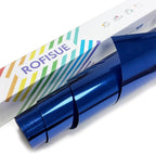 Sheet Metallic Foil Heat Transfer Vinyl Royal Blue 12Inch*6Ft Bundle Chrome HTV by Unknown