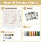 DOODLREAM Cartoon Elephant DIY Punch Needle Embroidery Kit - Image 2