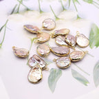 5 Pcs Natural Pearl Pendants Irregular Freshwater Pearl Pendant Charms - Image 5