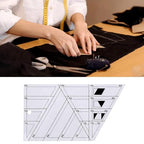 1 Pc Transparent Quilting Template Ruler Trapezoid Shape Templates Craft Ruler - Image 3